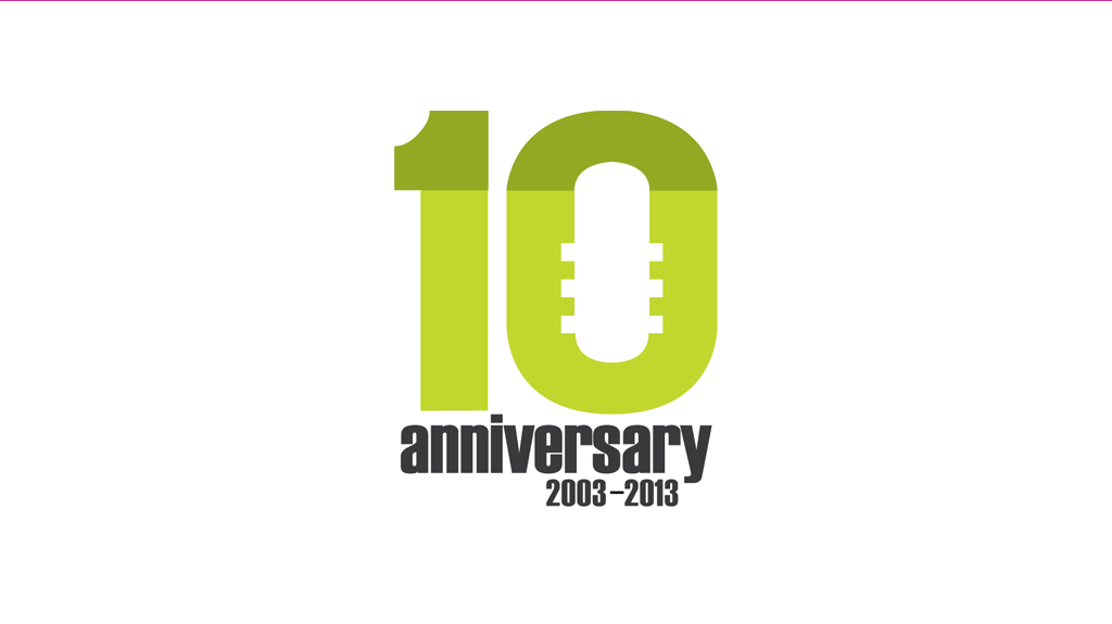 austin construction systems, inc. 10 year anniversary icon